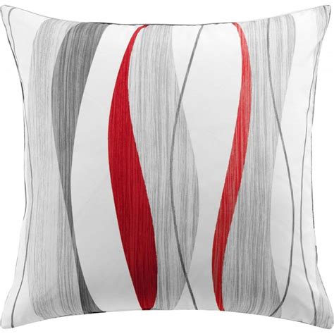 Coussin Passepoil Ondulys Rouge X Cm Leroy Merlin