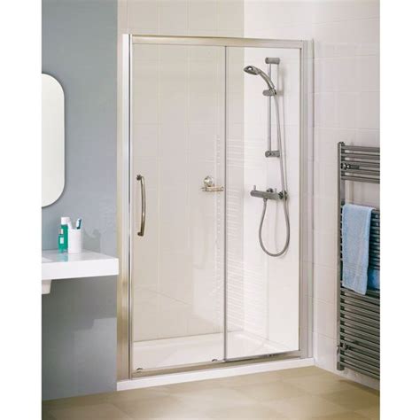 1300mm Lakes Semi Frameless Slider Door Shower Enclosures LKV2S130S