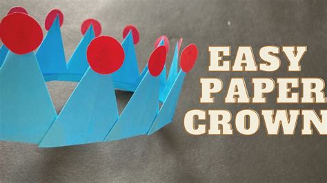 Easy Paper Crown Making How To Make Paper Crown Paper Crown Craft Easycraft Youtube New