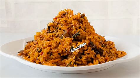 Palm Oil Rice Recipe | Ada's Recipes