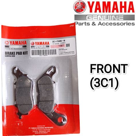 Yamaha SNIPER 135 Brake Pad Kit Front Genuine Parts 3C1 F5805 10