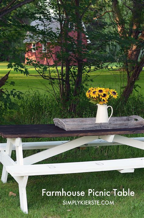 Farmhouse Style Picnic Table Farmhouse Picnic Table