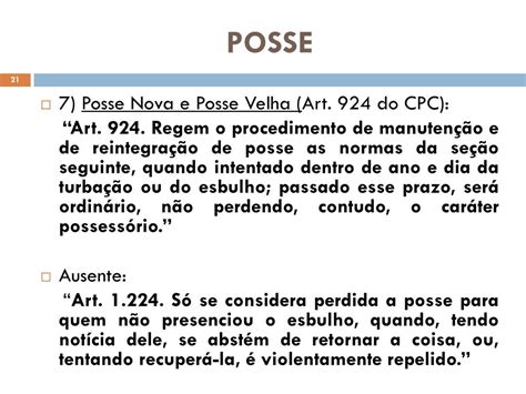 Ppt Direito Das Coisas Posse Defesa Da Posse Powerpoint