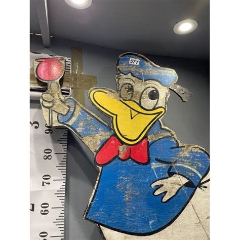 Vintage Donald Duck Fairground Sign