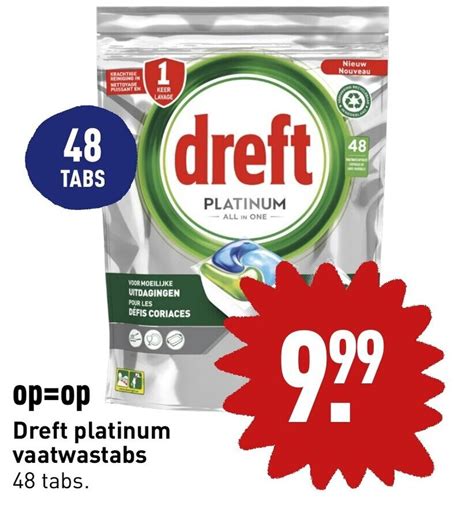 Dreft Platinum Vaatwastabs Aanbieding Bij ALDI