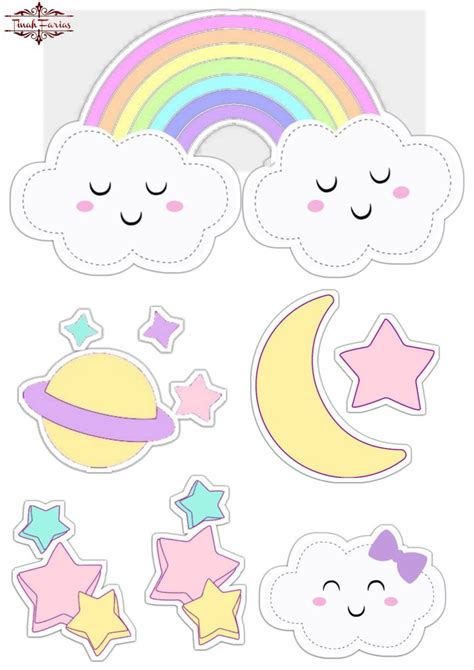 Pin By Tinahfarias On Topper De Bolo Cute Easy Doodles Baby Prints