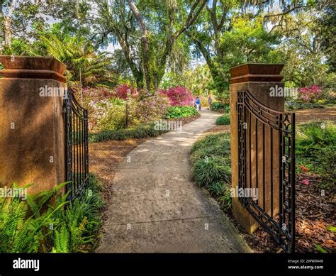 Gate In Bok Tower Gardens Is A National Historic Landmark On The