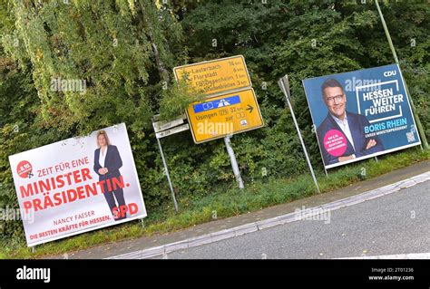 03 10 2023 Xblx Politik Wahlplakat Landtagswahl In Hessen 08 10 2023