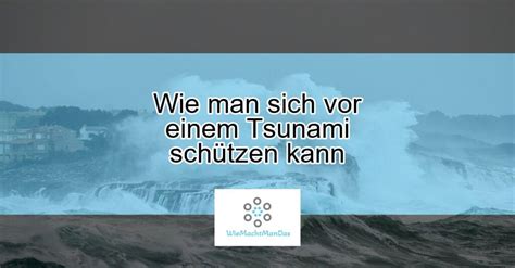 wie kann man sich vor einem tsunami schützen Actualizado November 2024