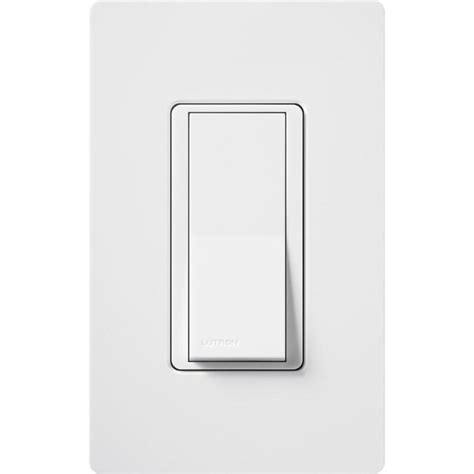 Lutron Claro 4 Way White Illuminated Night Light Rocker Light Switch In