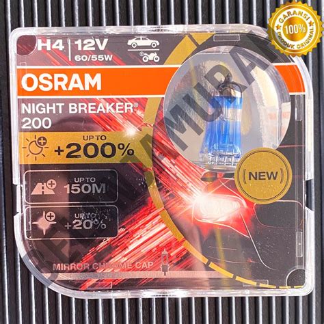 Jual OSRAM H4 12V 60 55W Night Breaker NBR NBR200 Laser Next