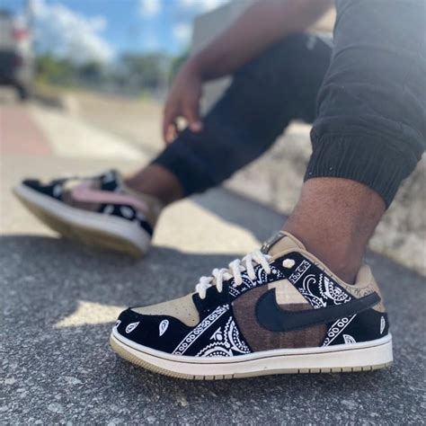 Tênis Masculino Travis Scott Sb Dunk Low Tenis Shopee Brasil