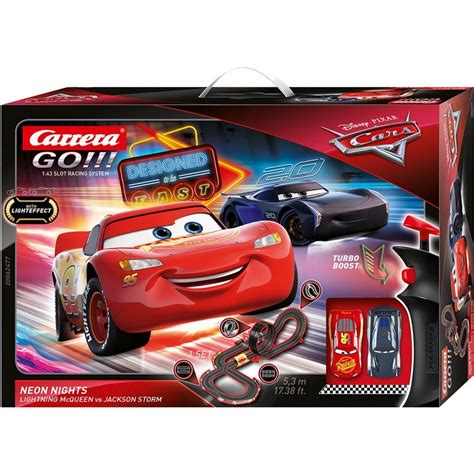 Carrera® Autorennbahn Rennbahn Disney·pixar Cars Neon Nights Rennstrecke Komplettset Ab 6j