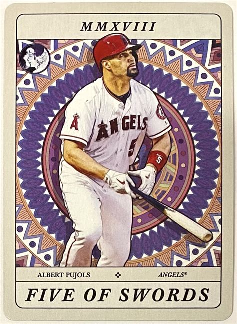 Albert Pujols Topps Gypsy Queen Los Angeles Angels Baseball Tarot