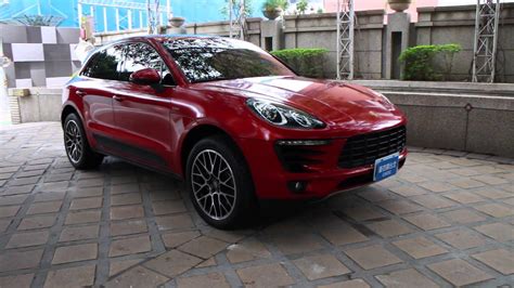 Porsche Macan S Diesel Wrapping Candy Red Film And Gloss Black Frame