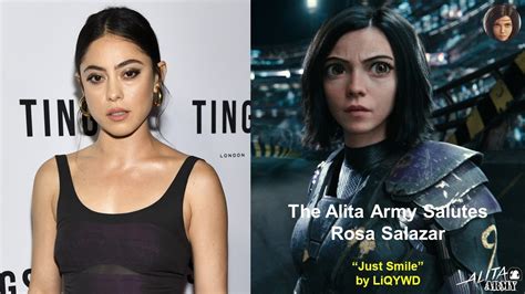 The Alita Army Salutes Rosa Salazar Rosa Salazar Alita Battle Angel