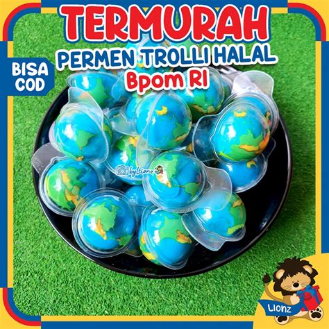 Jual Permen Halal Trolli Planet Gummy Isi Selai Permen Viral Halal