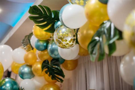 Free Picture Balloon Birthday Decoration Golden Glow Interior