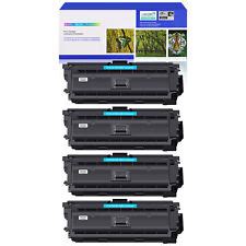 Used 4PK CF361A Cyan Toner Cartridge Fit For HP LaserJet Enterprise