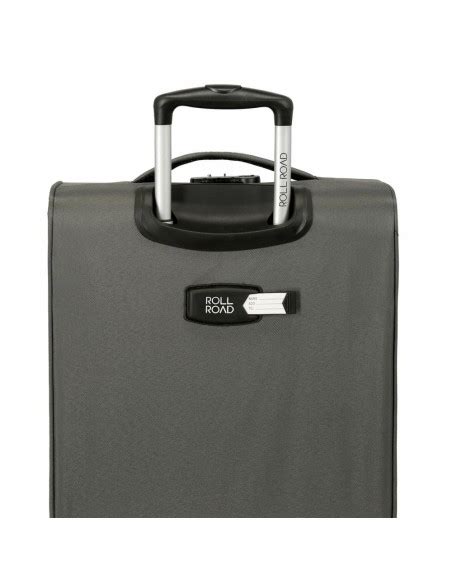 Maleta De Cabina Flexible Cm Ruedas Royce Roll Road Gris