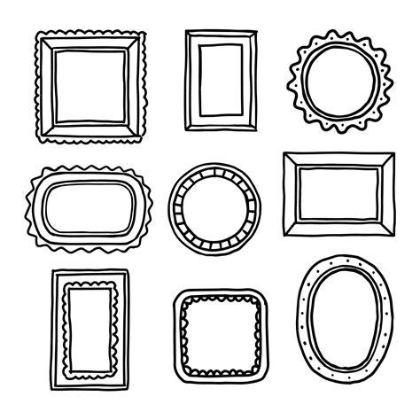 Premium Vector Hand Drawn Doodle Frames Collection