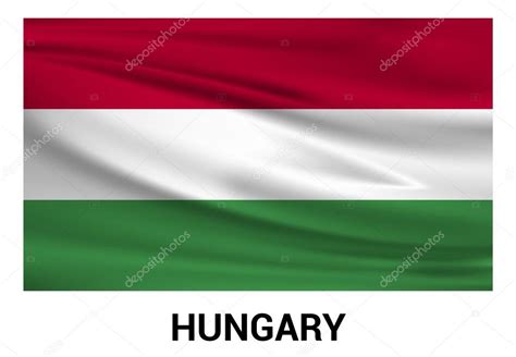 Bandera De Hungr A Vector Aislado En Colores Oficiales