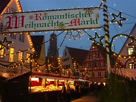 Romantischer Weihnachtsmarkt Nördlingen Romantische Straße