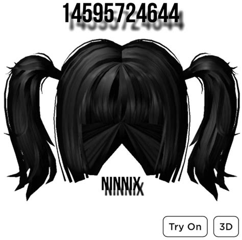 Hime Cut Pigtails Hair In Roblox Codes Roblox Hair