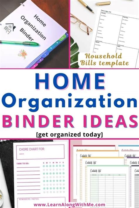 27 clever Home Organization Binder Ideas [2024] - Learn Along with Me