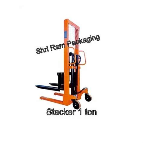 Mild Steel Manual Hydraulic Stacker 1 Ton Height 1600mm For Material