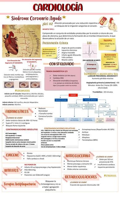 Res Menes De S Ndrome Coronario Agudo Descarga Apuntes De S Ndrome