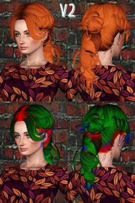 Newsea YU177 Lenox Hairstyle Retextured By Chantel Sims Sims 3 Hairs