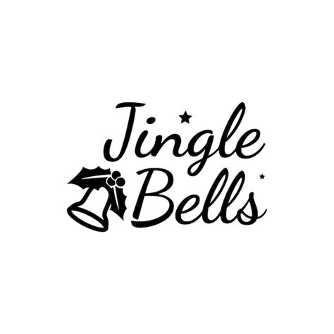 Premium Vector Black And White Jingle Bells Vector Editable