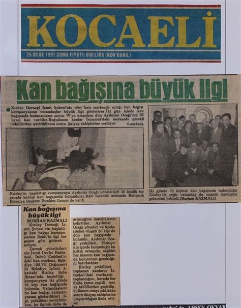 Nostalji 30 sene önce Özgür Kocaeli Gazetesi 25 Ocak 1991 Cumartesi