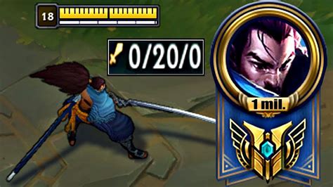 1 Million Mastery Points Yasuo Is 0 20 0 Youtube