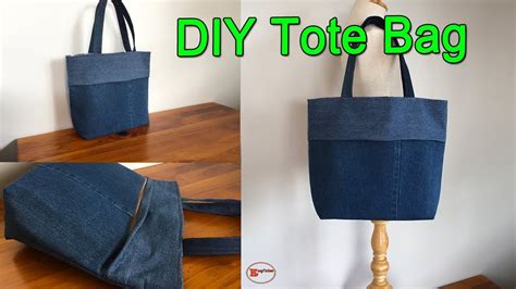 Tote Bag Sewing Tutorial Diy Tote Bag From Old Jeans Recycle Jeans