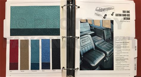 1969 Gmc Color And Upholstery Dealer Album Original