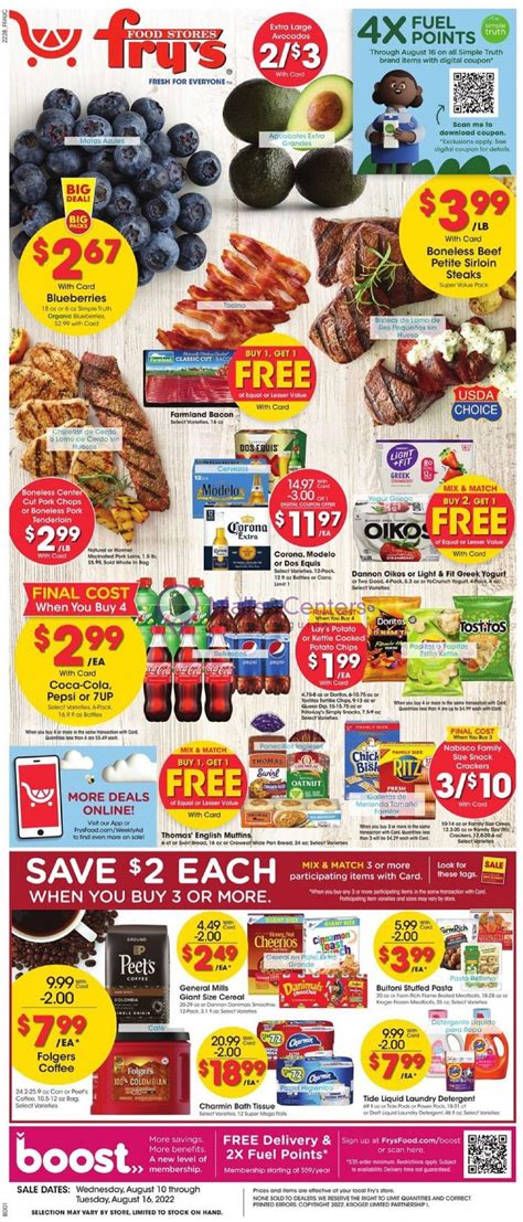 Frys Food Stores Weekly Ad Valid From 08 10 2022 To 08 16 2022