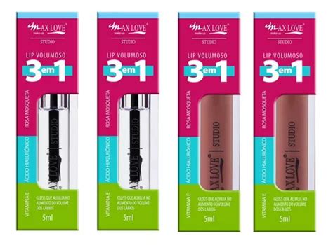 Gloss Max Love Lip Volumoso Em Incolor Nude Un Mercadolivre