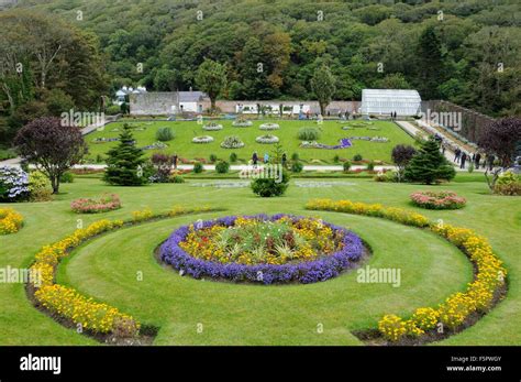 Victorian Walled Garden At Kylemore Abbey Connemara Ireland Stock Photo