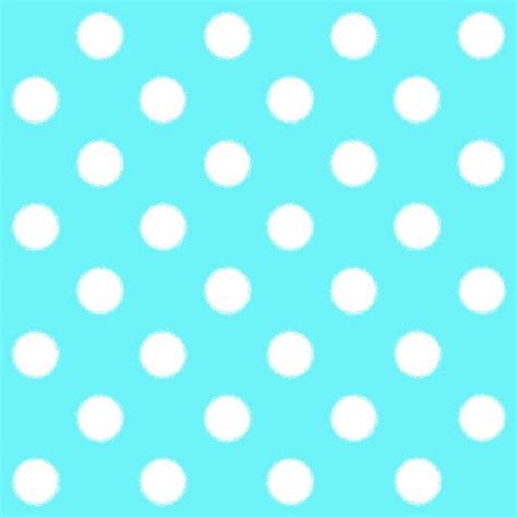 Painted White Polka Dot On Turquoise Background Stock Photo