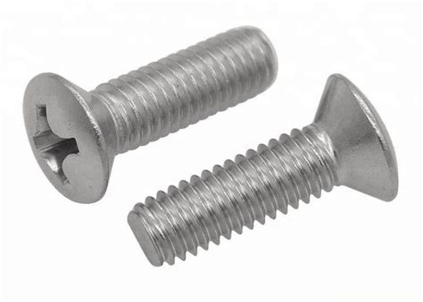 Metric Cross Recessed Screw Phillips Raised Countersunk Head Machine