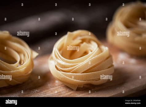 Home Made Ribbon Pasta Stock Photo Alamy