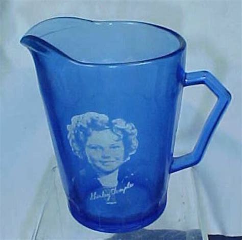 Shirley Temple Cobalt Blue Glass Creamer Cream Pitcher Ebay