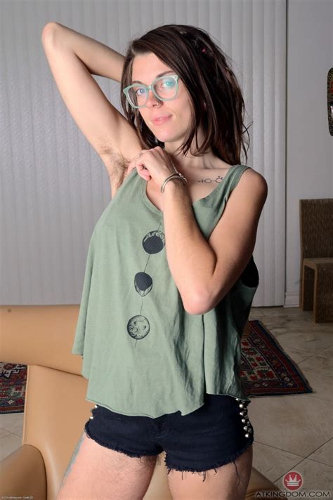 Nerdy Brunette Valkyree Jaine Spreading Her Very Hairy Pussy Wide Open CoedCherry