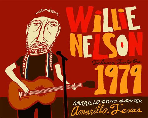 Willie Nelson Concert Poster Mixed Media By Jb Perkins Fine Art America