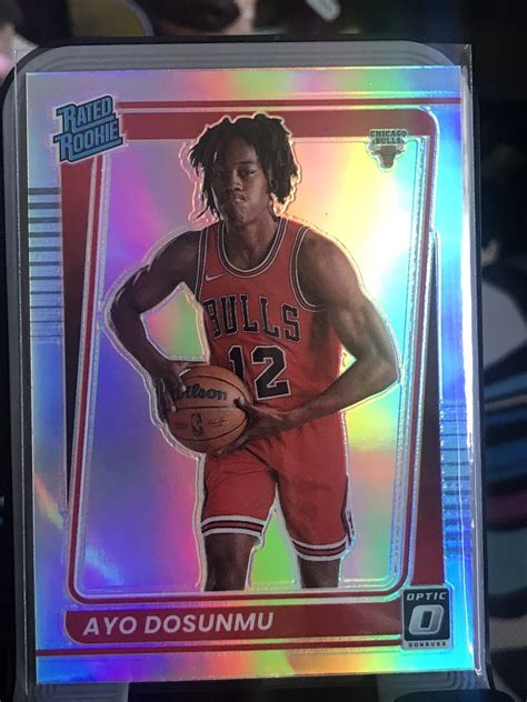 Ayo Dosunmu Nba Optic Silver Holo Prizm Rated Rookie Rc