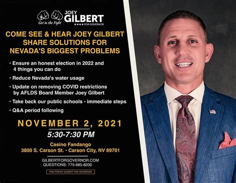 Joey Gilbert For Governor