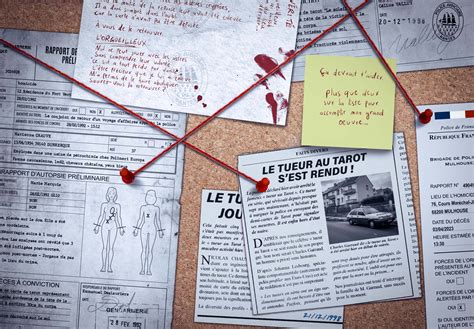 Enquête sur un tueur en série par Zompa Design graphiste escape game