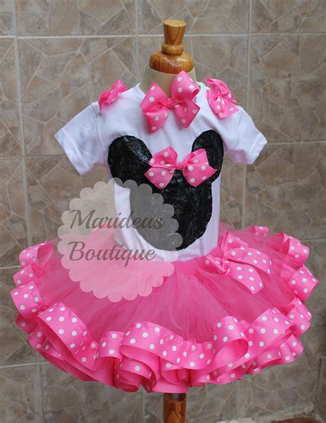 Vestido Tutú Encintado de Minnie hecho por Marideas Vestidos Minnie